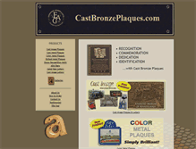 Tablet Screenshot of castbronzeplaques.com